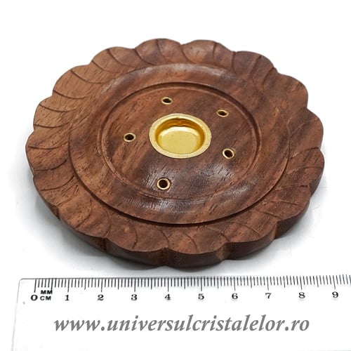 Suport ardere pentru betisoare si conuri parfumate - rotund m1