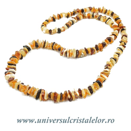 Colier chihlimbar mixt, chips-uri 