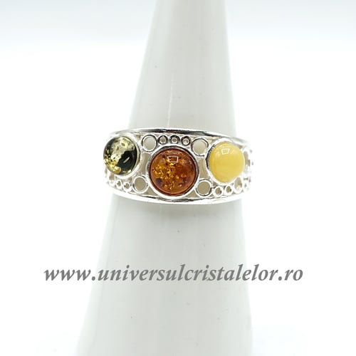 Inel chihlimbar 3 culori