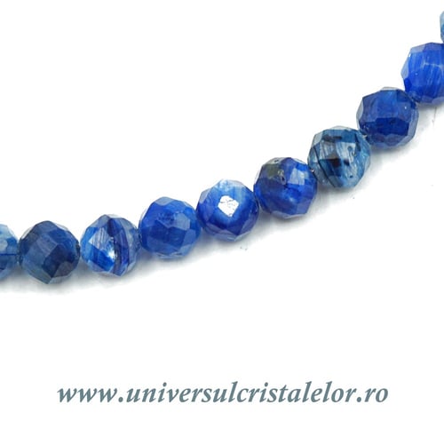 Bratara cianit rotund fatetat - 3.8 mm