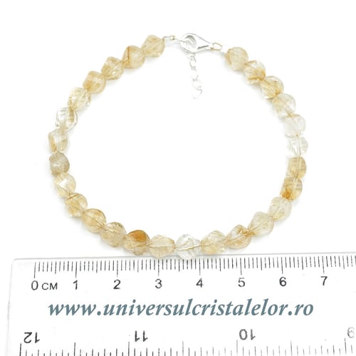 Bratara citrin fatetat - 5,5mm