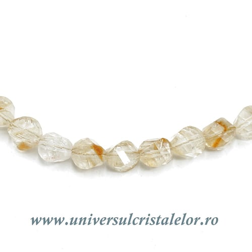 Colier citrin fatetat -5,5mm