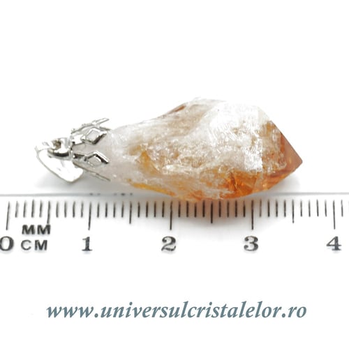 Pandantiv citrin varf neslefuit