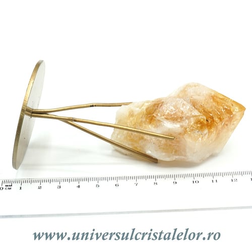 Varf citrin pe suport metal