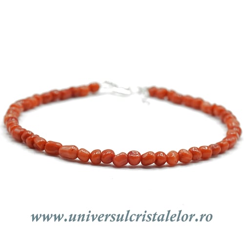 Bratara coral rosu
