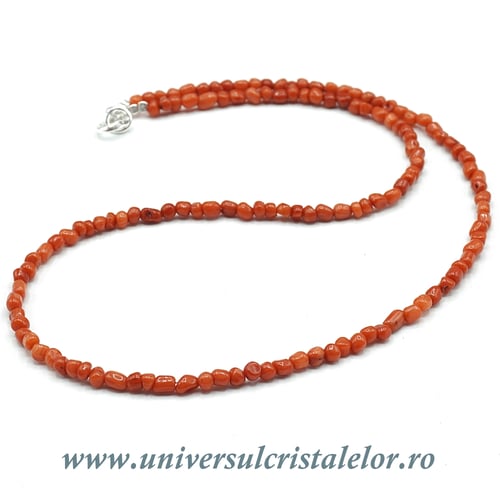 Colier coral rosu