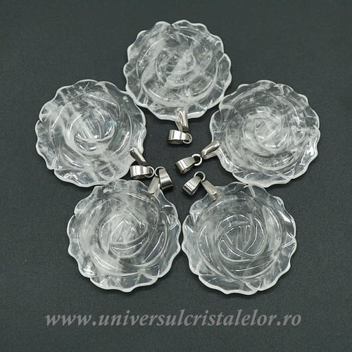 Pandantiv cristal de stanca floare