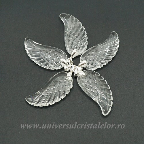 Pandantiv cristal de stanca aripa m1