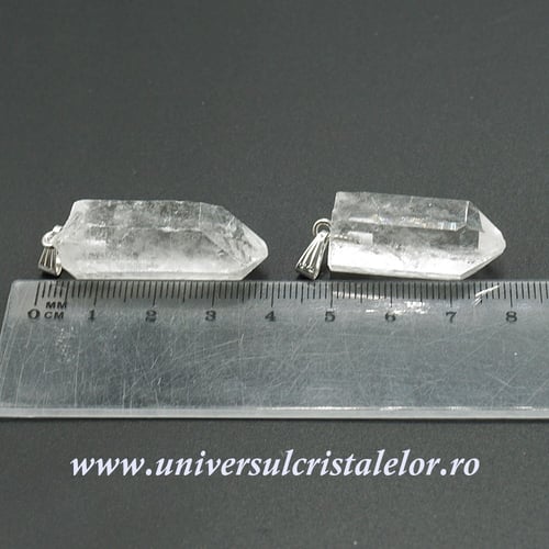 Pandantiv cristal de stanca varf natural