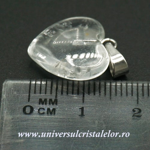 Pandantiv cristal de stanca inimioara