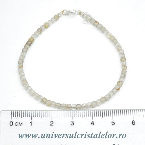 Bratara cuart rutilat cub fatetat - 2,8 mm