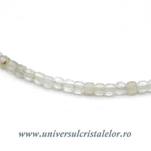 Colier cuart rutilat cub fatetat - 2 ,8mm