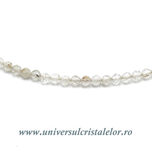 Colier cuart rutilat rotund fatetat - 2,6 mm