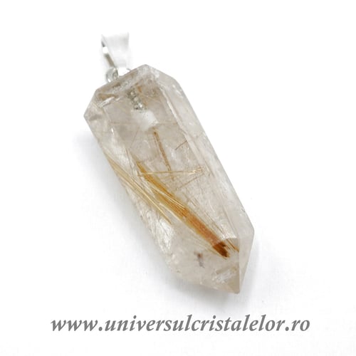 Pandantiv cuart rutilat m1