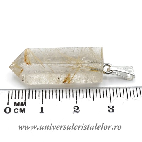 Pandantiv cuart rutilat m2