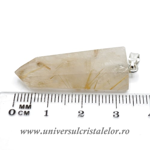 Pandantiv cuart rutilat m1