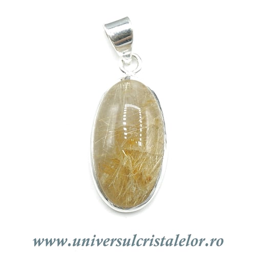 Pandantiv cuart rutilat