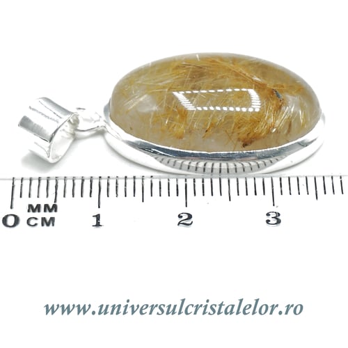 Pandantiv cuart rutilat