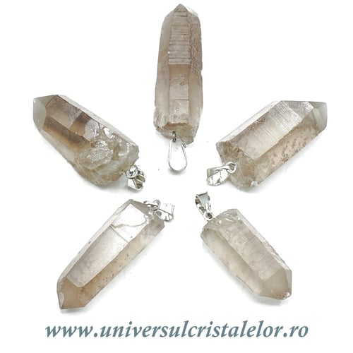 Pandantiv cuart fumuriu varf