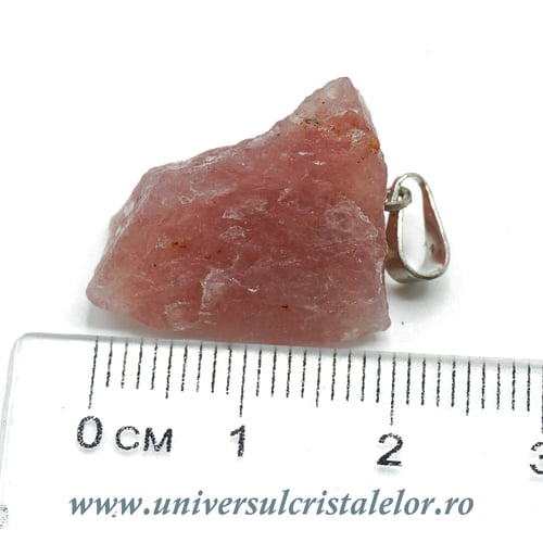 Pandantiv cuart rosu