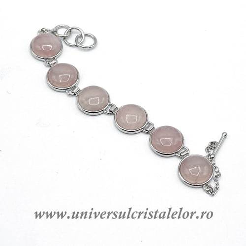 Bratara cuart roz m10