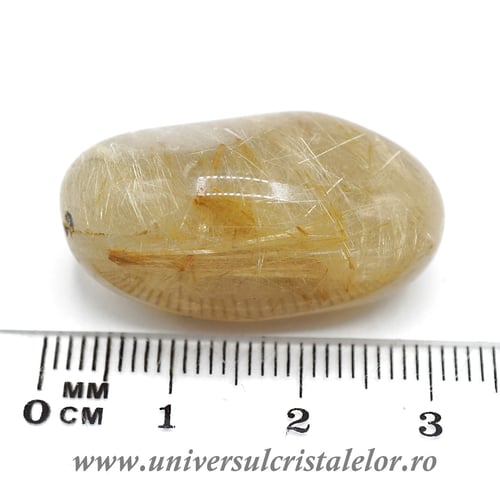 Cuart rutilat piatra rulata