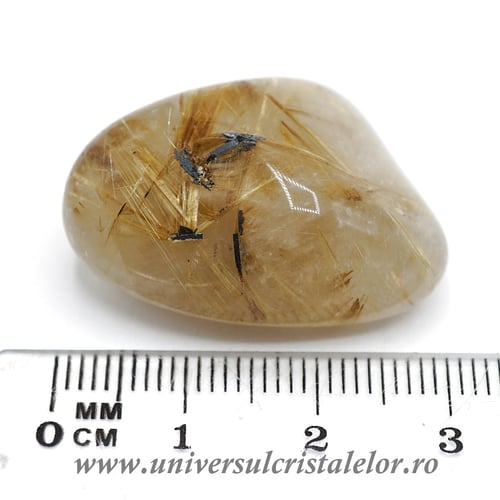 Cuart rutilat piatra rulata