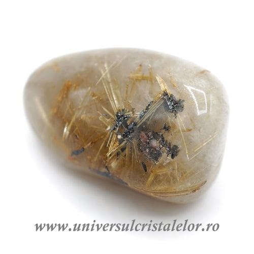 Cuart rutilat piatra rulata