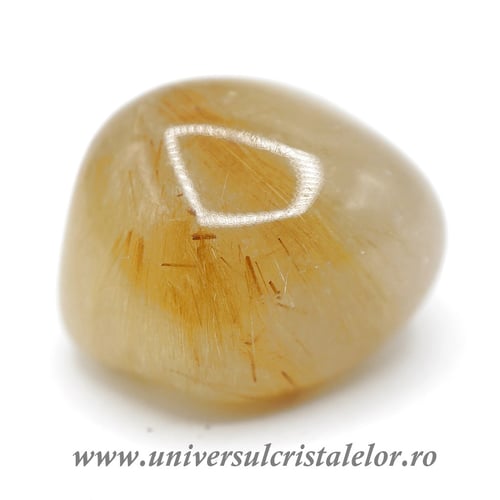 Cuart rutilat piatra rulata