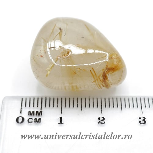 Cuart rutilat piatra rulata