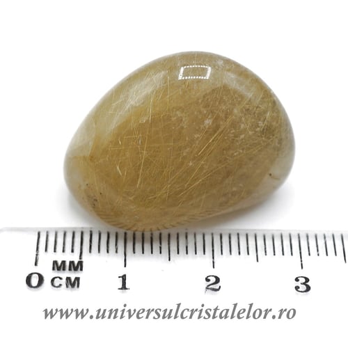 Cuart rutilat piatra rulata