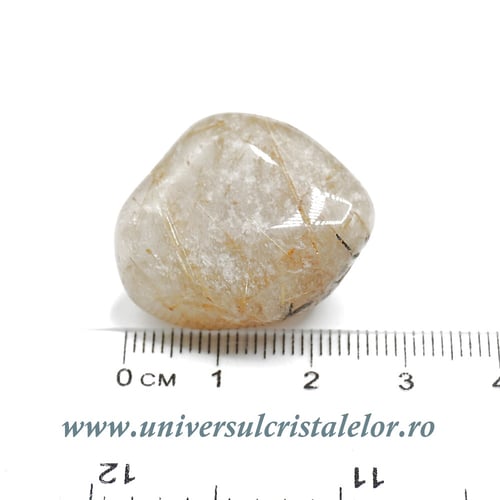 Cuart rutilat piatra rulata