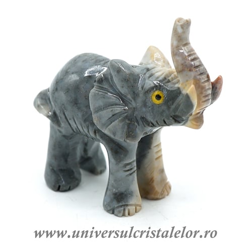 Figurina steatit elefant 7 cm unicat m3