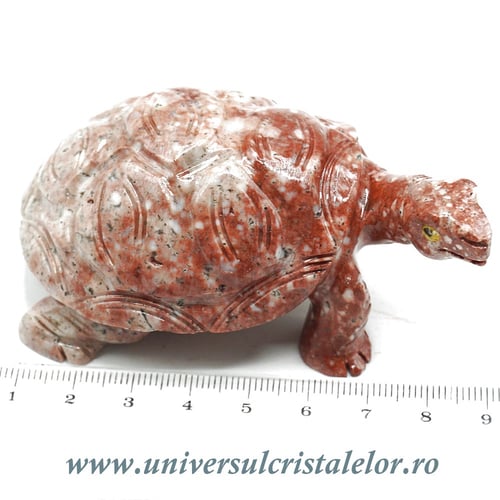 Figurina steatit broasca testoasa 7cm unicat m3