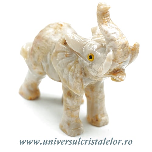 Figurina steatit elefant 7 cm unicat m1