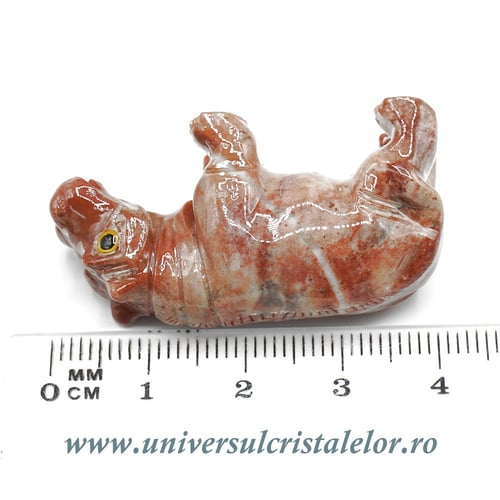 Figurina steatit hipopotam