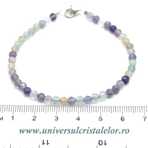 Bratara fluorina rotund fatetat - 4mm