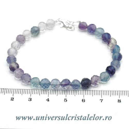 Bratara fluorina rotund fatetat - 6 mm