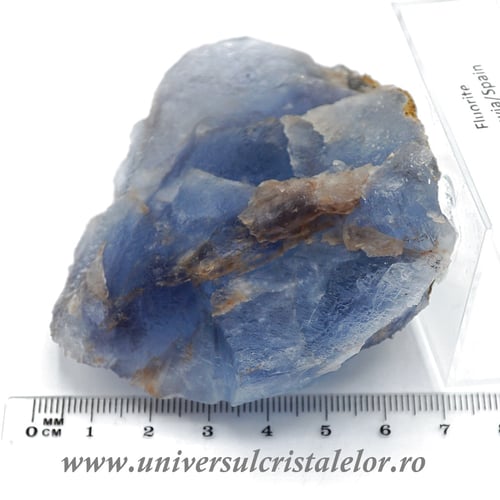 Fluorina albastra mineral unicat m2
