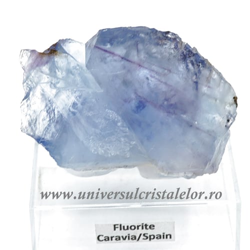 Fluorina albastra mineral unicat m2