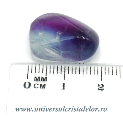 Fluorina multicolora piatra rulata
