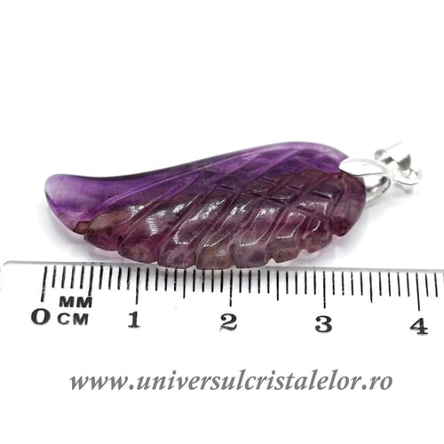 Pandantiv fluorina multicolor aripa m1.1