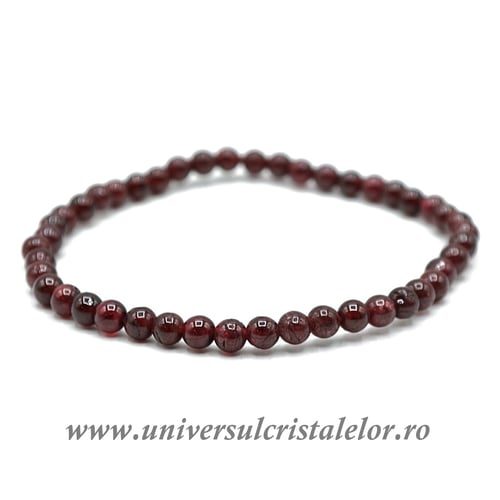Bratara granat rotund - 4 mm