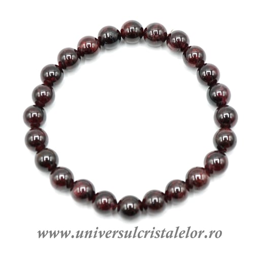Bratara granat rotund - 8 mm