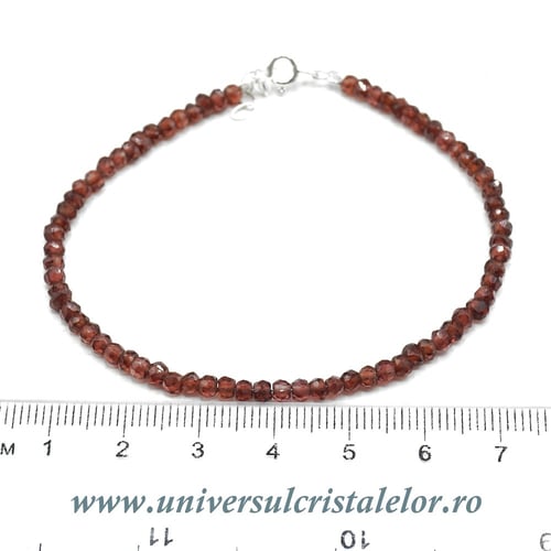 Bratara granat fatetat