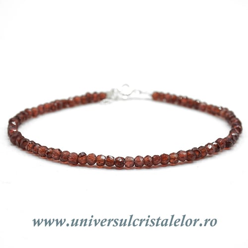 Bratara granat fatetat