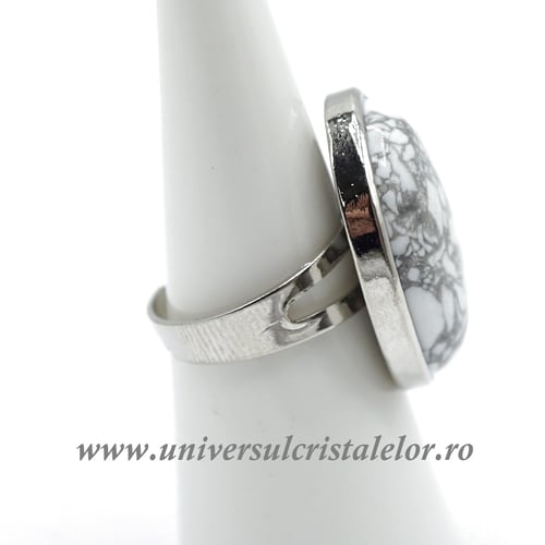 Inel howlit oval reglabil m5