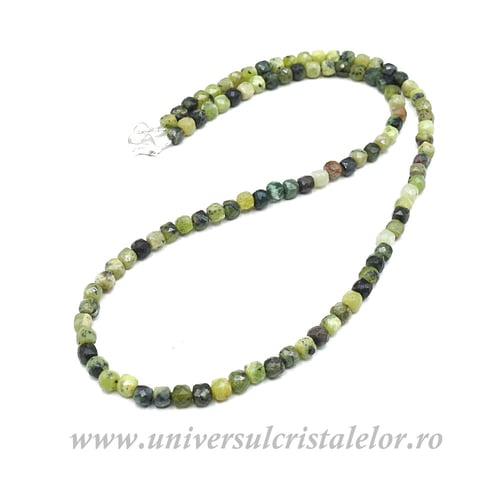 Colier jad ( nefrit ) cub fatetat - 4.5 mm