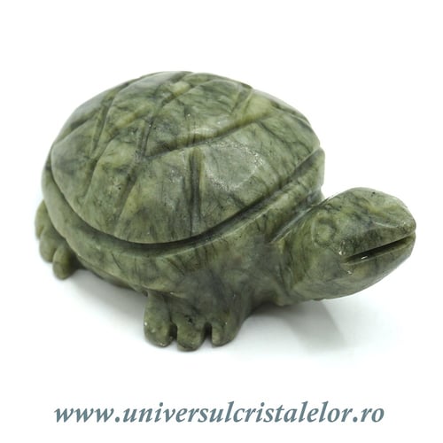 Figurina jad ( nefrit ) broasca testoasa unicat m03