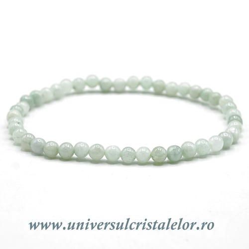 Bratara jad rotund - 4 mm